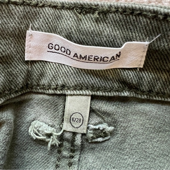 Good American shorts army green size 6/28 - Picture 2 of 3